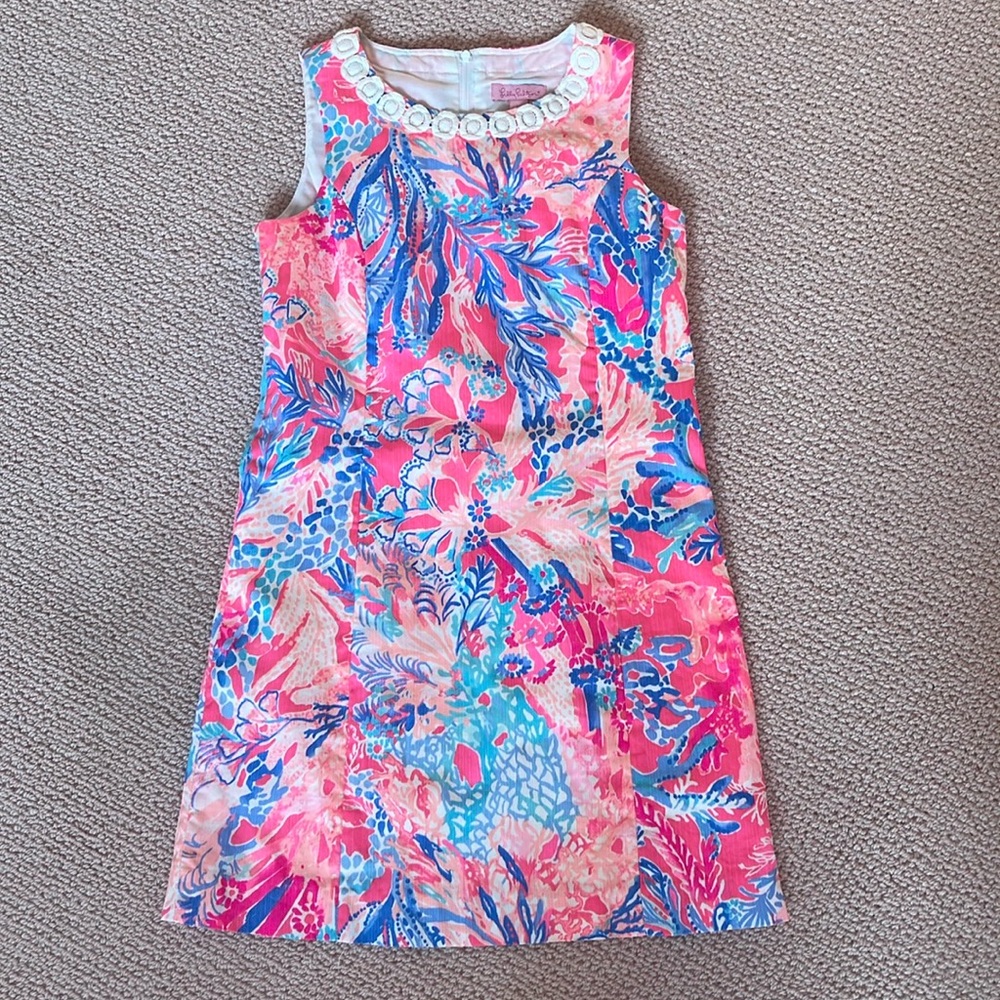 Girls Lilly Pulitzer shift dress size 12 EUC